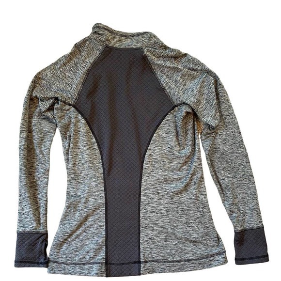 Eddie Bauer Grey Athletic Sports Running Jacket Sweatshirt Pull Over Size Medium - Picture 2 of 8
